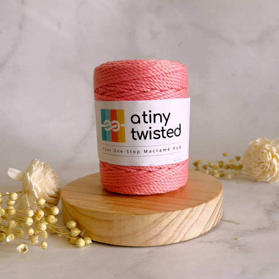 Peach- 2mm/3mm/4mm Twisted