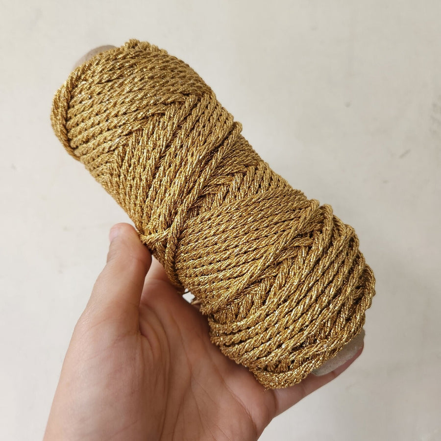 3mm Zari Twisted - Gold