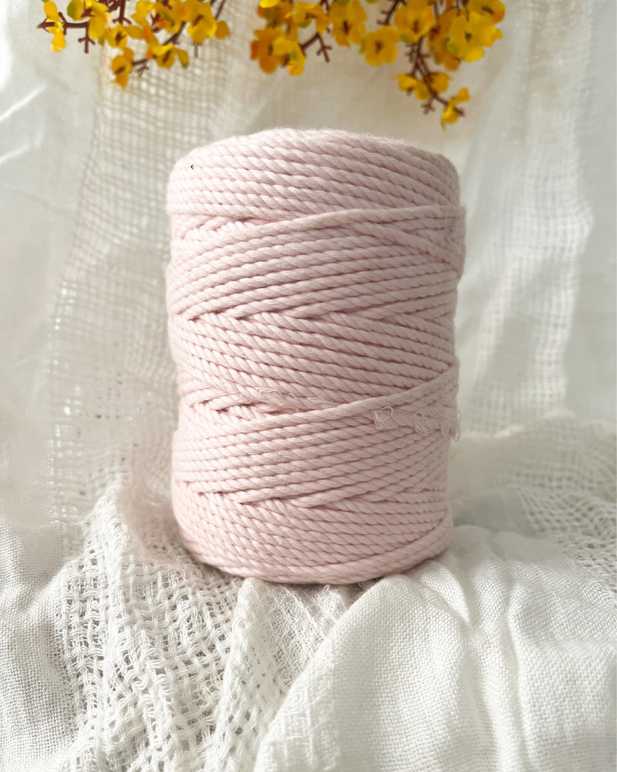 Powder Pink - 2mm / 3mm Twisted