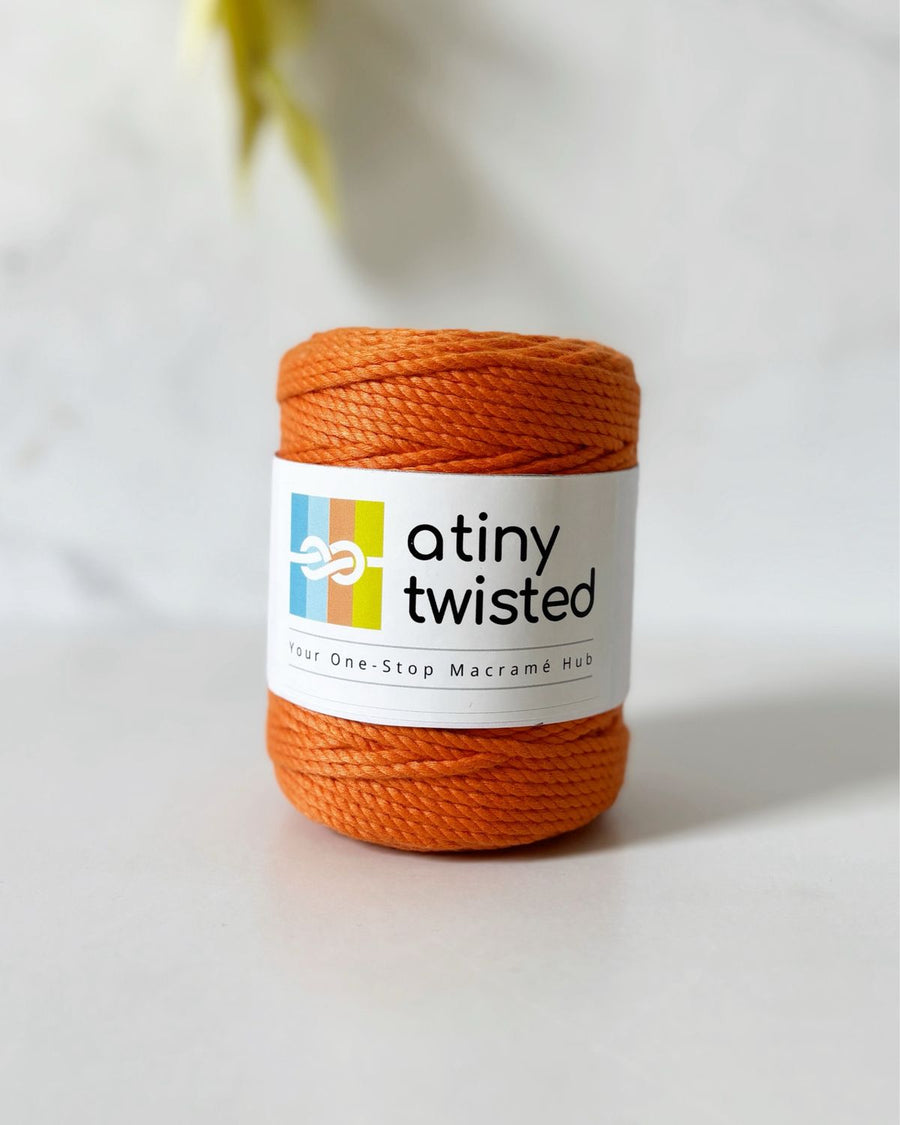 Orange - 2mm Twisted