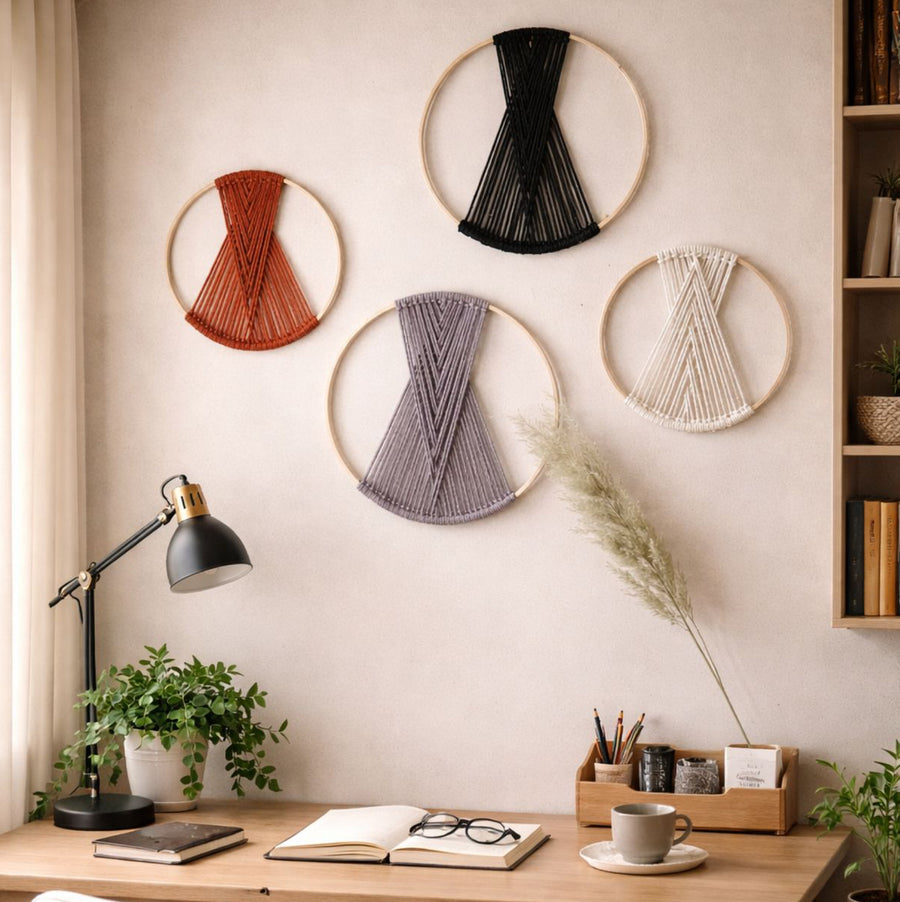 Geometric and Round WallHanging with Minimal and Modern Look