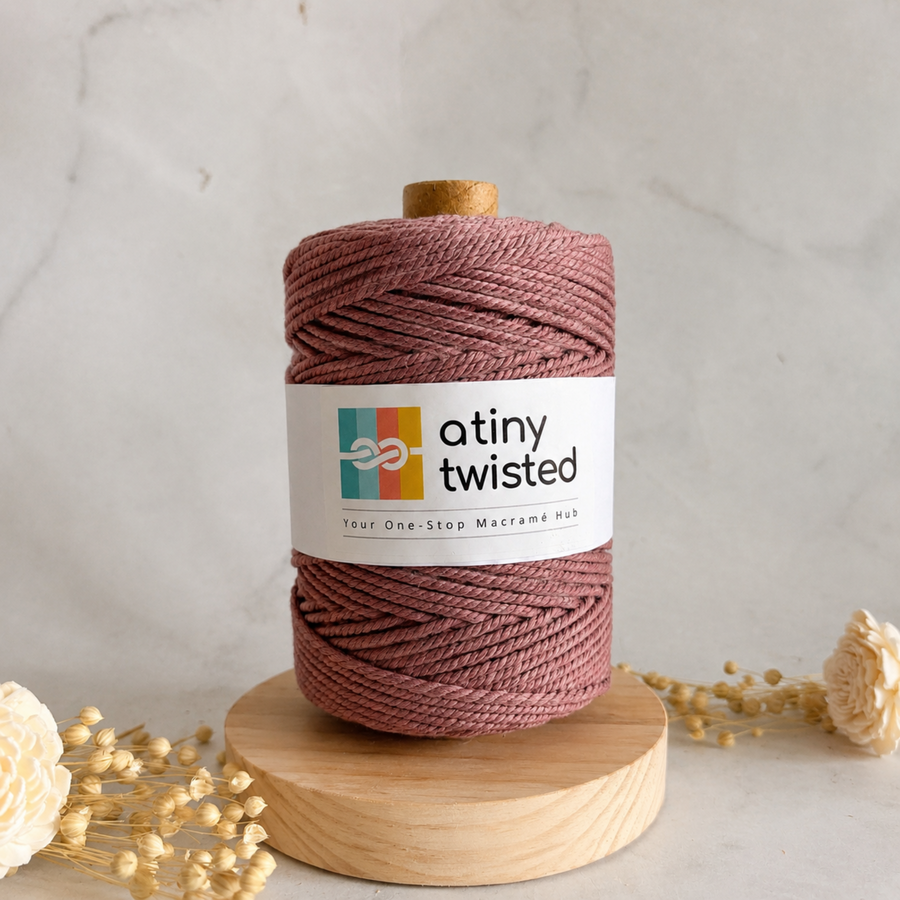 Dusty Rose - 4mm Twisted