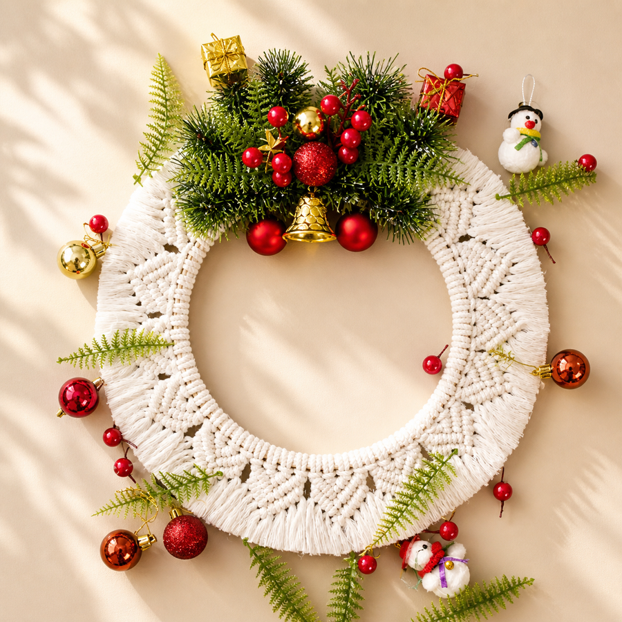 Boho Christmas Wreath / Ornaments