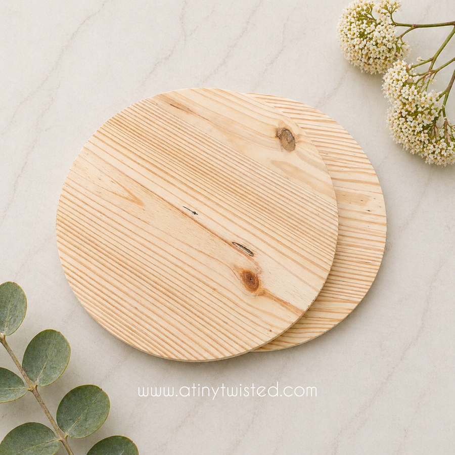 Wood Shelf/ Circular Plank