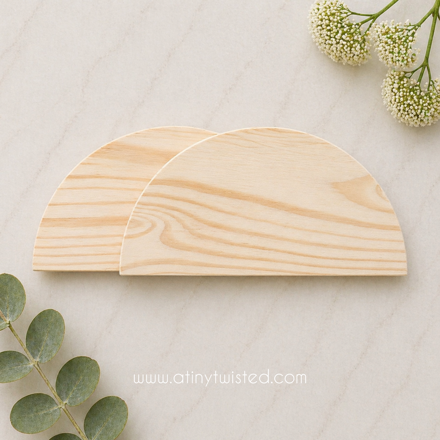 Wood Shelf/ Semi Circular Plank