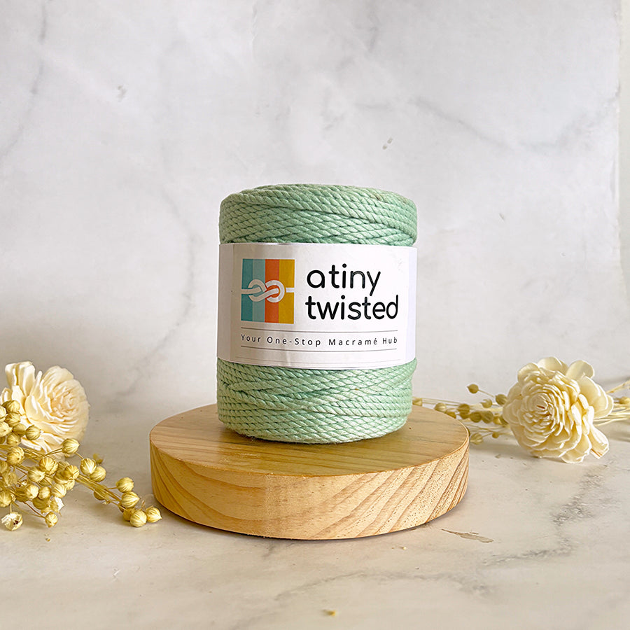 Pastel Mint - 3mm Twisted