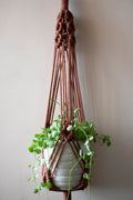 Sea eye plant hanger - Blue / White / Brown