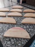 Wood Shelf/  Semi Circular Plank