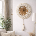 Flower Macrame Clock