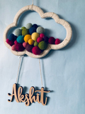 Personalised Kids Nameplate - Cloud