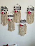 Personalised Kids Nameplate - flowers
