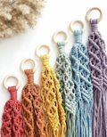 Sea eye plant hanger - Blue / White / Brown