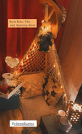 Teepee,  Macrame Decor Wigwam with 3 wood sticks