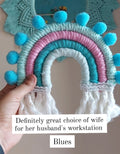 Macrame Rainbow with pompom - Mini