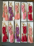 Customised Name Macrame Keyring