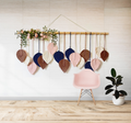 Boho Leaf wallhanging With Flowers