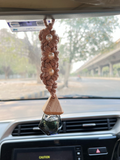 Macrame Car Hanging-  Essential Oil (lemon Grass) Freshener car hanging