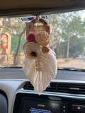 Macrame Car Charms -Initial Name Letter car hanging