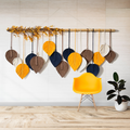 Boho Leaf wallhanging With Flowers