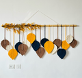 Boho Leaf wallhanging With Flowers