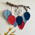 Boho Leaf wallhanging With Flowers