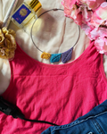 Leaf minimalist Macrame Choker | Necklace