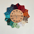 Colourful Macrame Clock