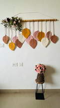 Boho Leaf wallhanging With Flowers