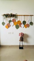 Boho Leaf wallhanging With Flowers