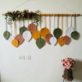 Boho Leaf wallhanging With Flowers