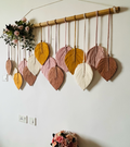 Boho Leaf wallhanging With Flowers
