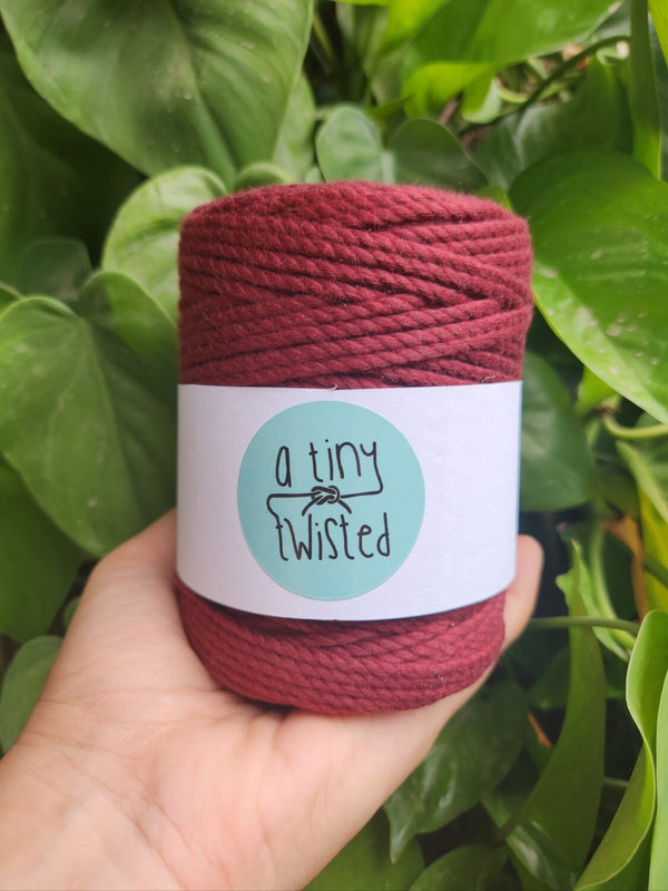 Red Wine- 2mm Twisted