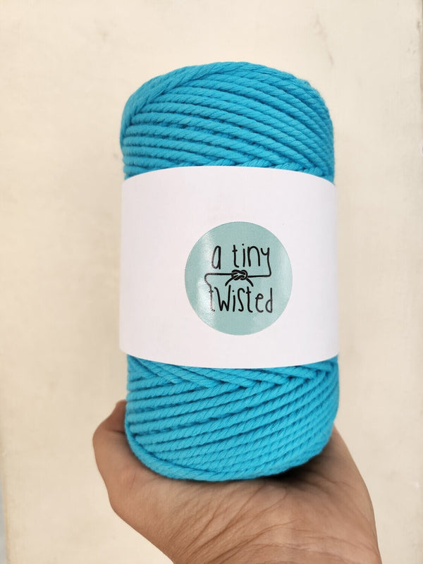 Sky Blue - 3mm/4mm Twisted