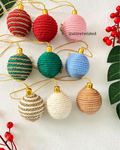 Christmas Ball Ornaments Set Of 5