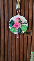 Personalised Kids Nameplate - Flamingo