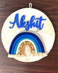 Personalised Kids Nameplate - rainbow
