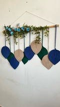 Boho Leaf wallhanging With Flowers
