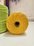 Mustard Yellow - 2mm/3mm/4mm Twisted