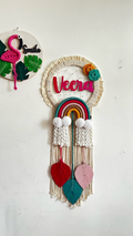 Macrame kids Nameplate - Rainbow