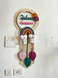 Macrame kids Nameplate - Rainbow
