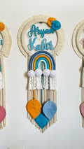 Macrame kids Nameplate - Rainbow