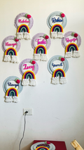 Personalised Kids Nameplate - Rainbow