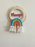 Personalised Kids Nameplate - Rainbow