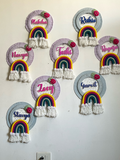 Personalised Kids Nameplate - Rainbow