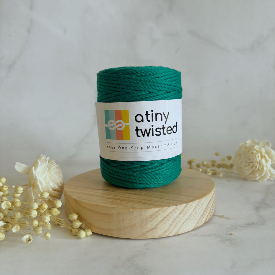 Teal Green - 2mm/3mm Twisted