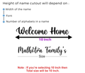 MDF Name Cutout