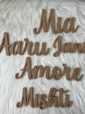 MDF Name Cutout