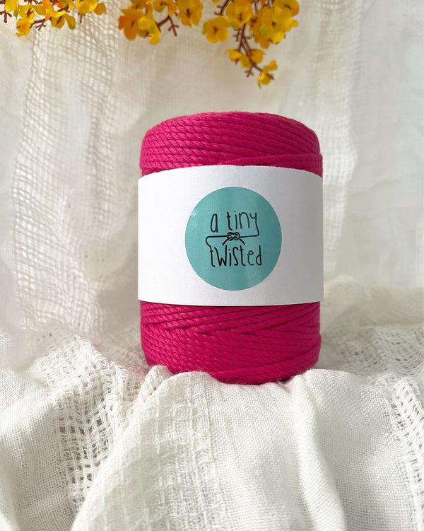 Flamingo Pink - 2mm/3mm Twisted