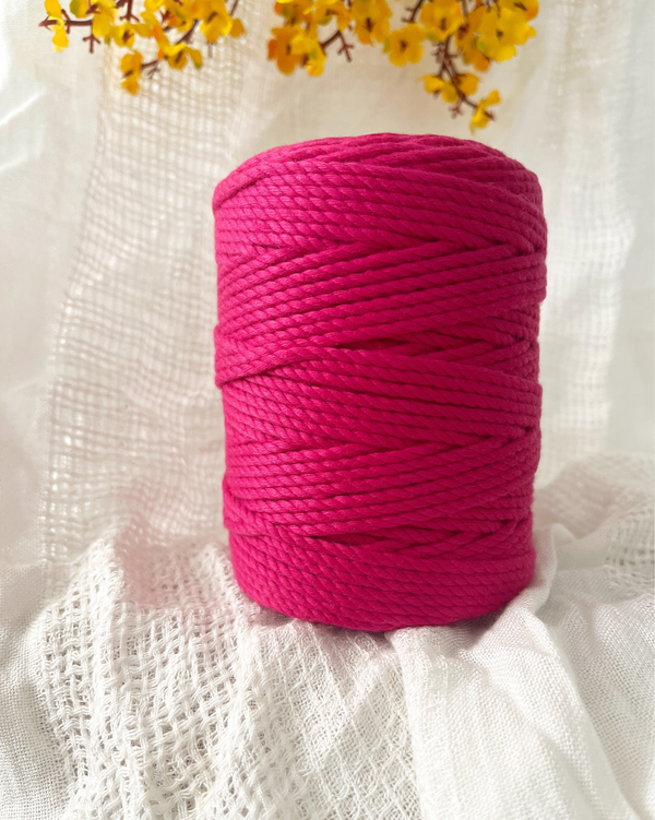 Flamingo Pink - 2mm/3mm Twisted