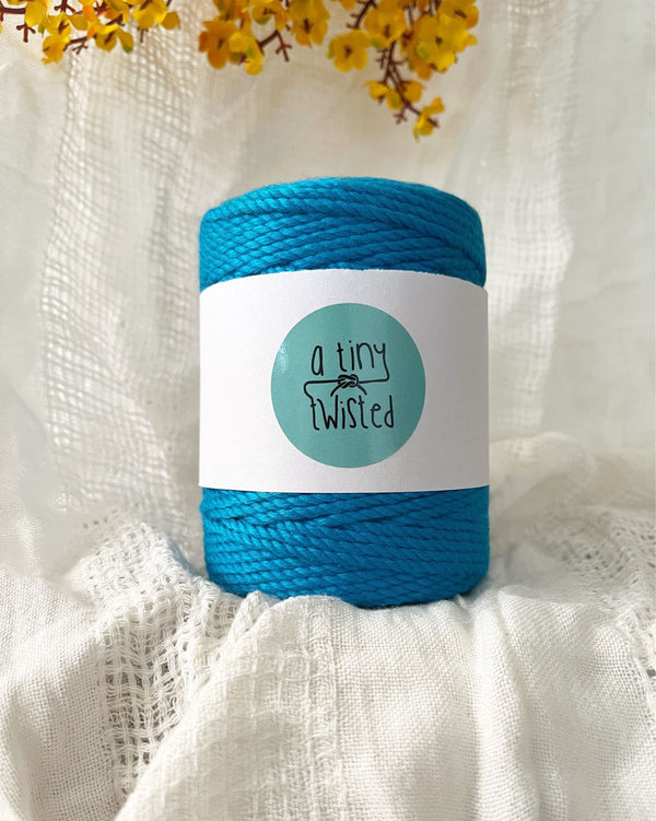 Pool Blue - 2mm/3mm Twisted